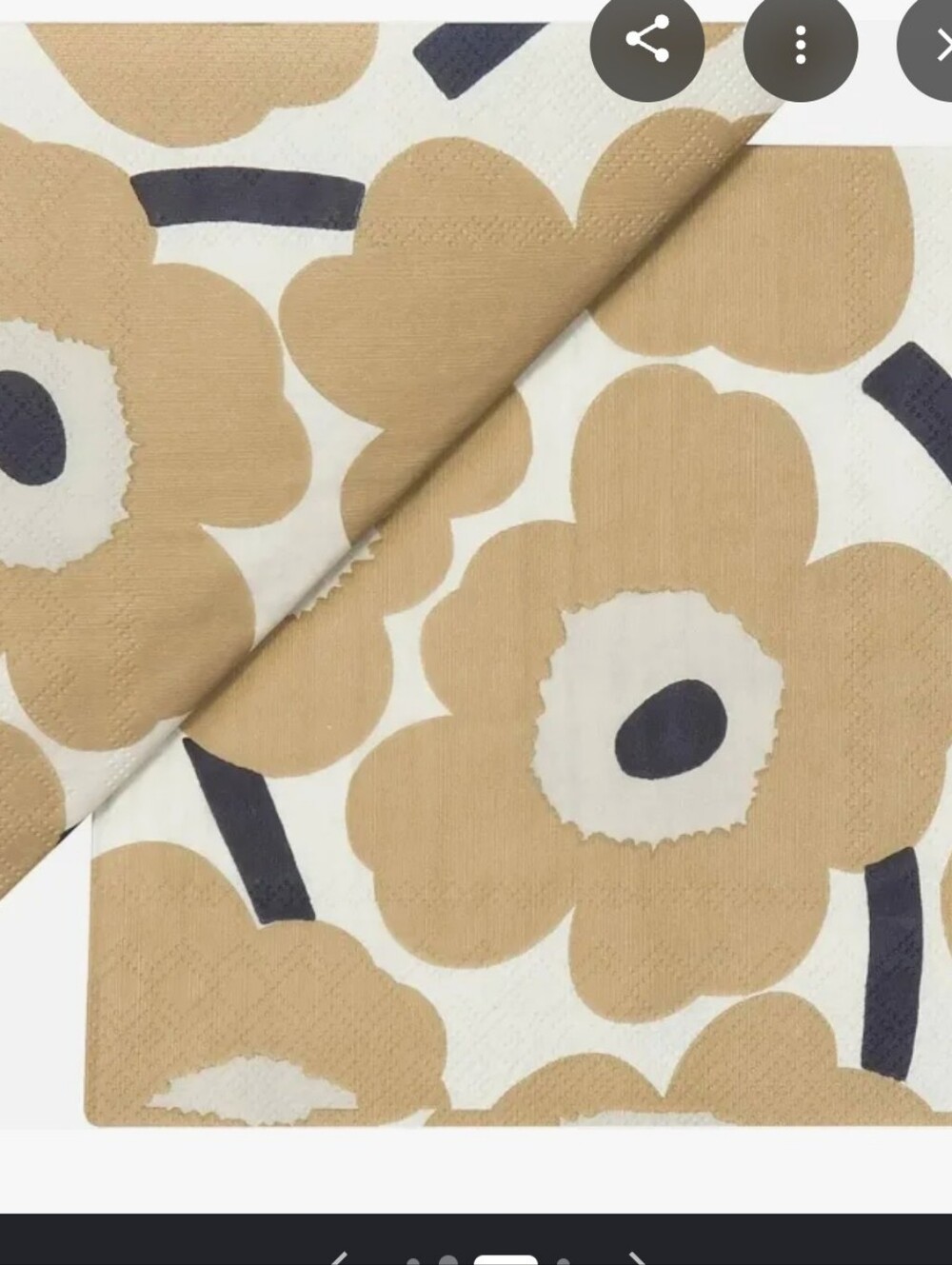Marimekko Unikko Paper Cocktail Napkins - Picture 3 of 3